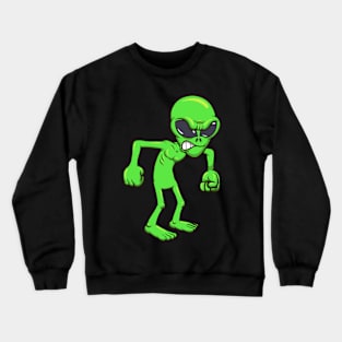 Angry Alien Crewneck Sweatshirt